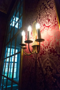 Königliche Loge für den Kurfürsten im Jagdschloss Hubertusburg, Wermsdorf, Sachsen, Deutschland Königliche Loge für den Kurfürsten im Jagdschloss Hubertusburg, Wermsdorf, Sachsen, Deutschland